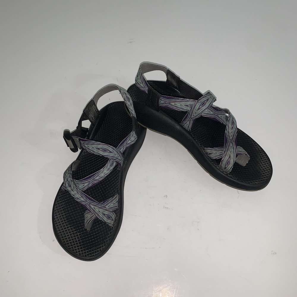Chaco Sandals Womens Size 9 Purple Green Strappy Hiking Outdoor Water Comfort